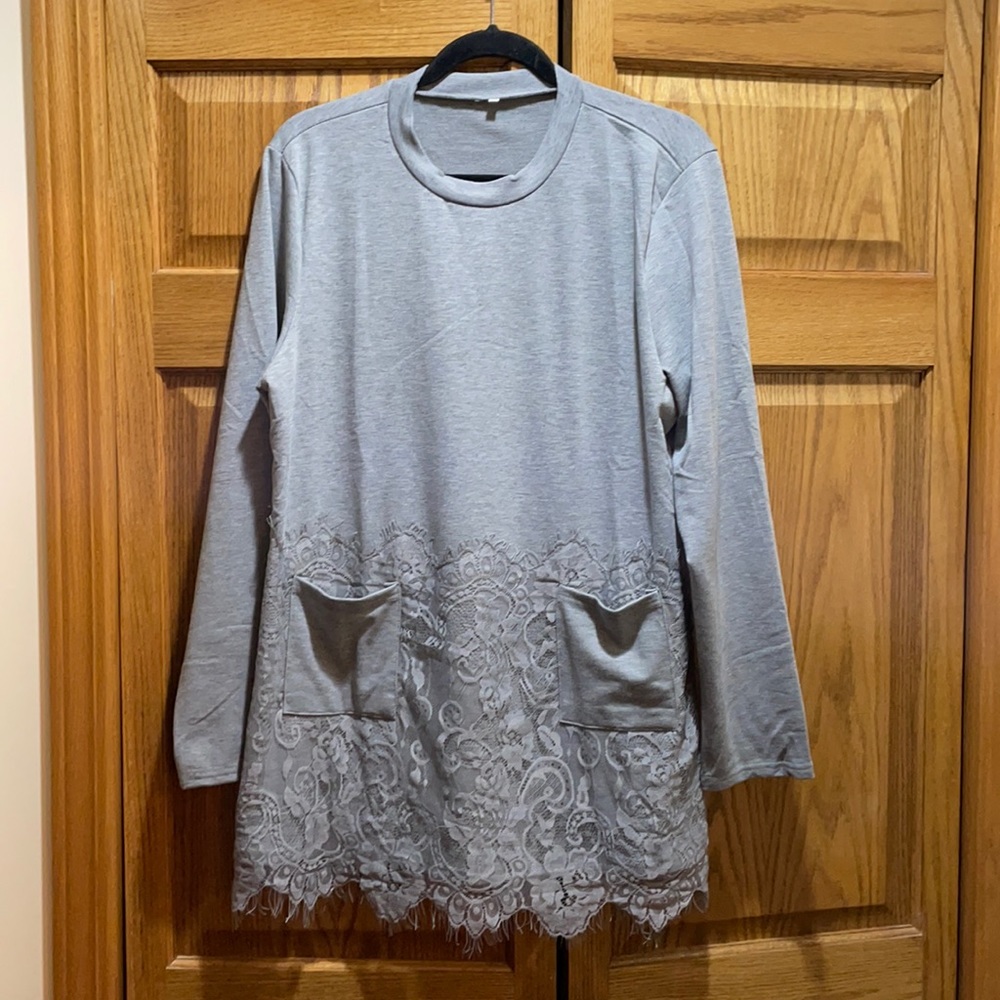 Gray xl tunic